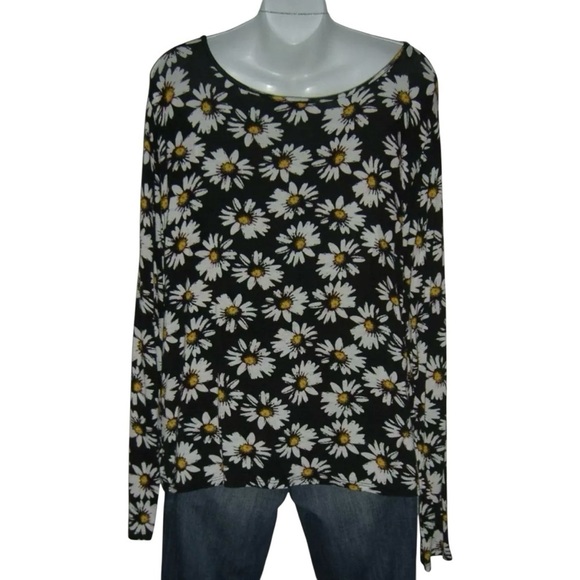 Deb Blouse Vintage 90's Daisy Grunge Cottage Indie alt egirl Boho y2k Plus Size - Picture 4 of 7